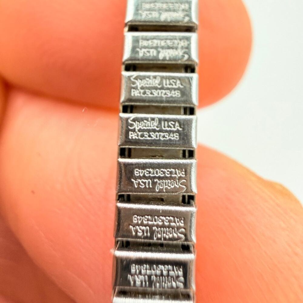 Vtg Old Pawn Sterling Silver Navajo Blue Green Turquoise Watch Band With Timex - Picture 9 of 10